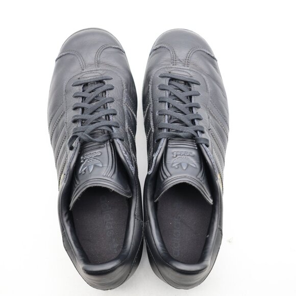 Adidas Gazelle Originals Men\'s 10.5 Triple Black Synthetic Leather Sneakers main image 4